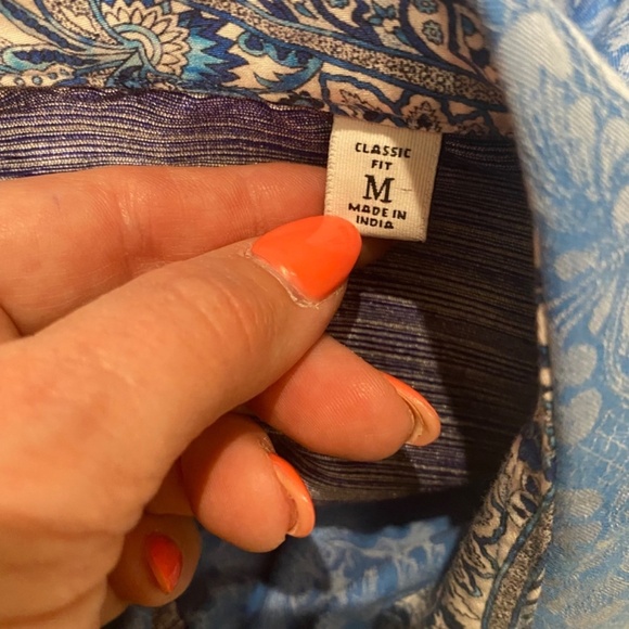 Robert Graham Bayview Cotton Shirt Paisley Damask 16537 - Picture 10 of 13